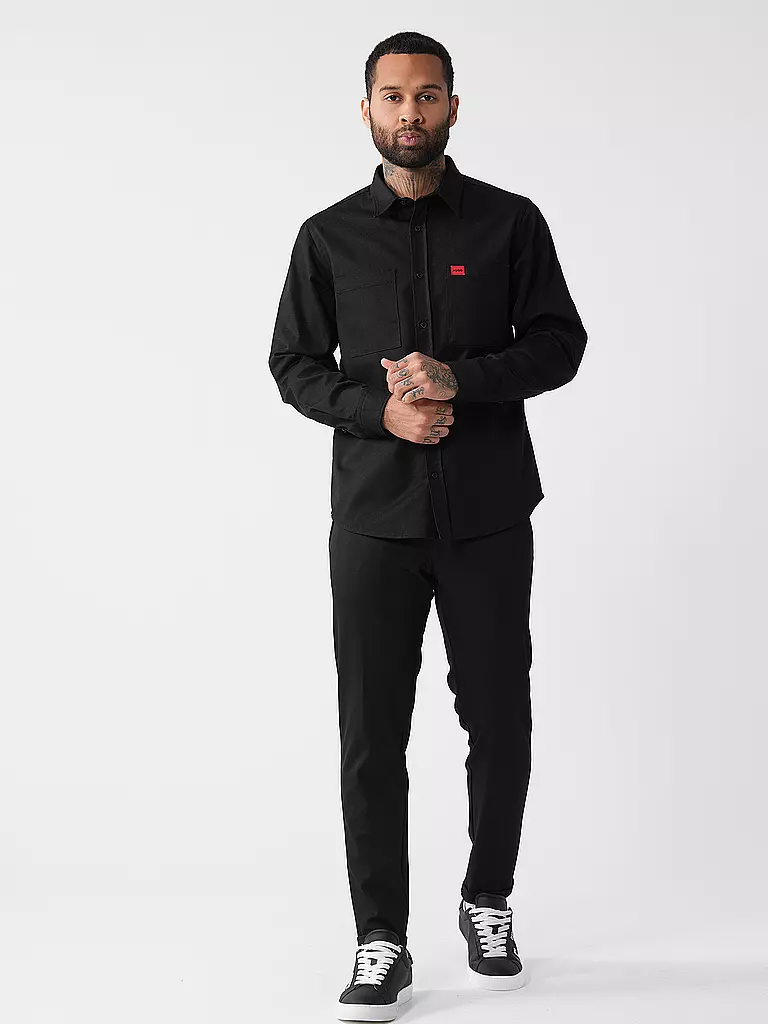 HUGO | Overshirt EGRIN | schwarz