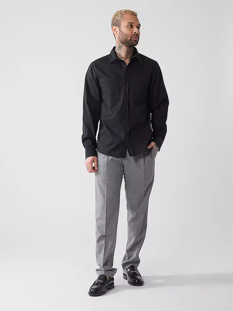 HUGO | Overshirt EGRIN | schwarz