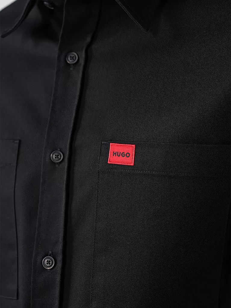 HUGO | Overshirt EGRIN | schwarz