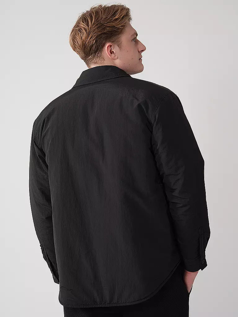 HUGO | Overshirt ELLIOSE | schwarz