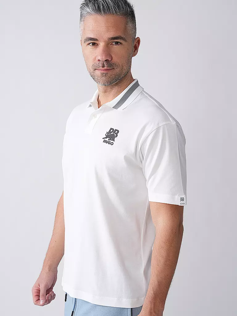 HUGO | Poloshirt HUGO x RB | weiss