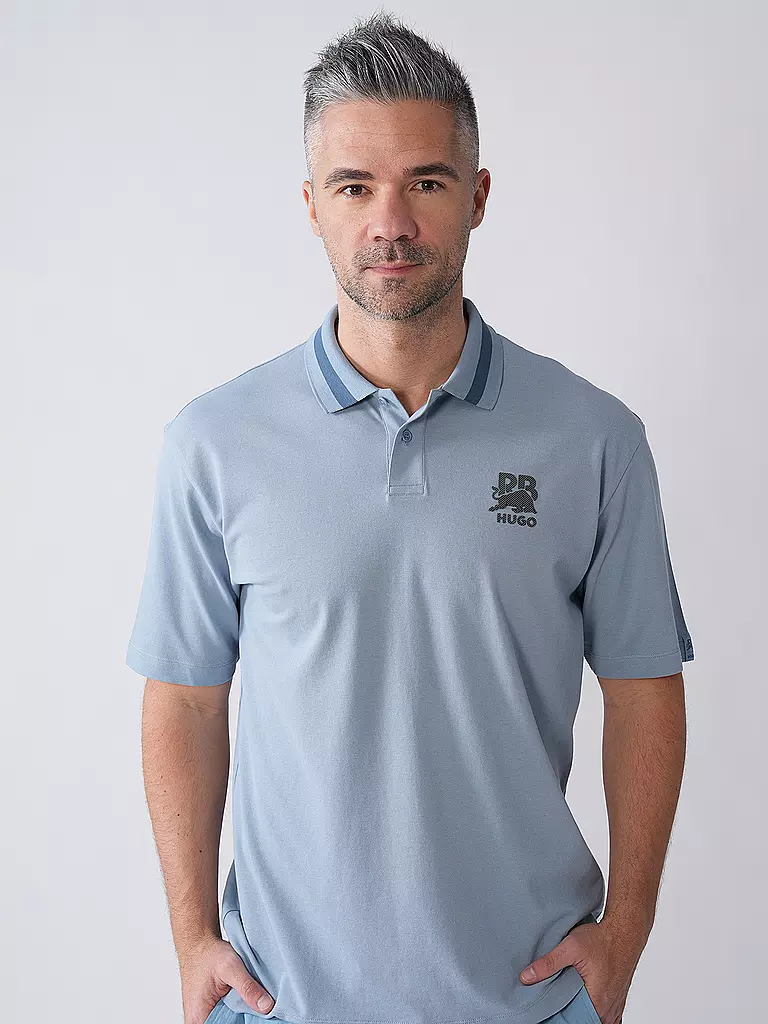 HUGO | Poloshirt HUGO x RB | blau