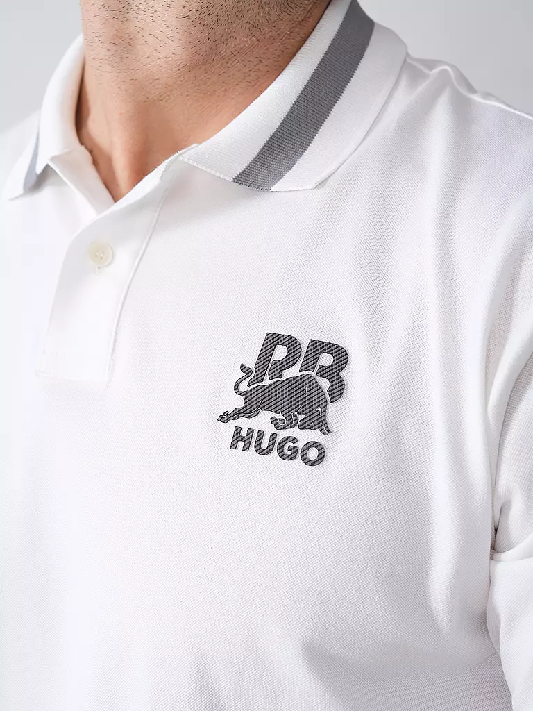 HUGO | Poloshirt HUGO x RB | weiss