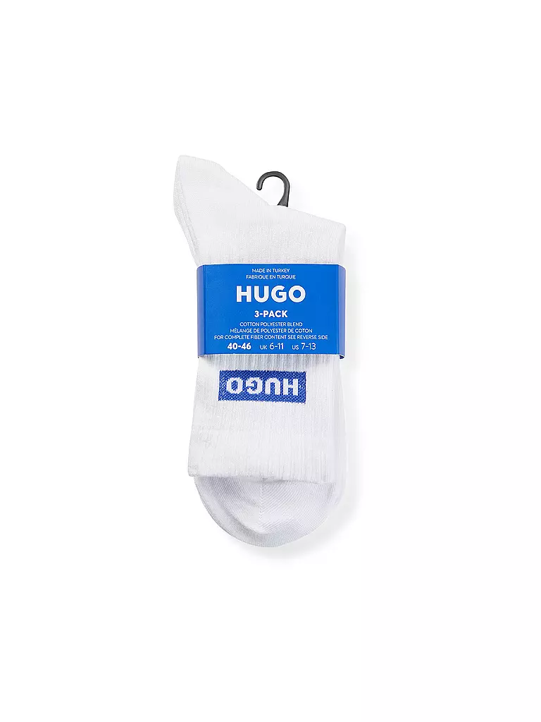 HUGO | Socken 3er Pk. white | weiss