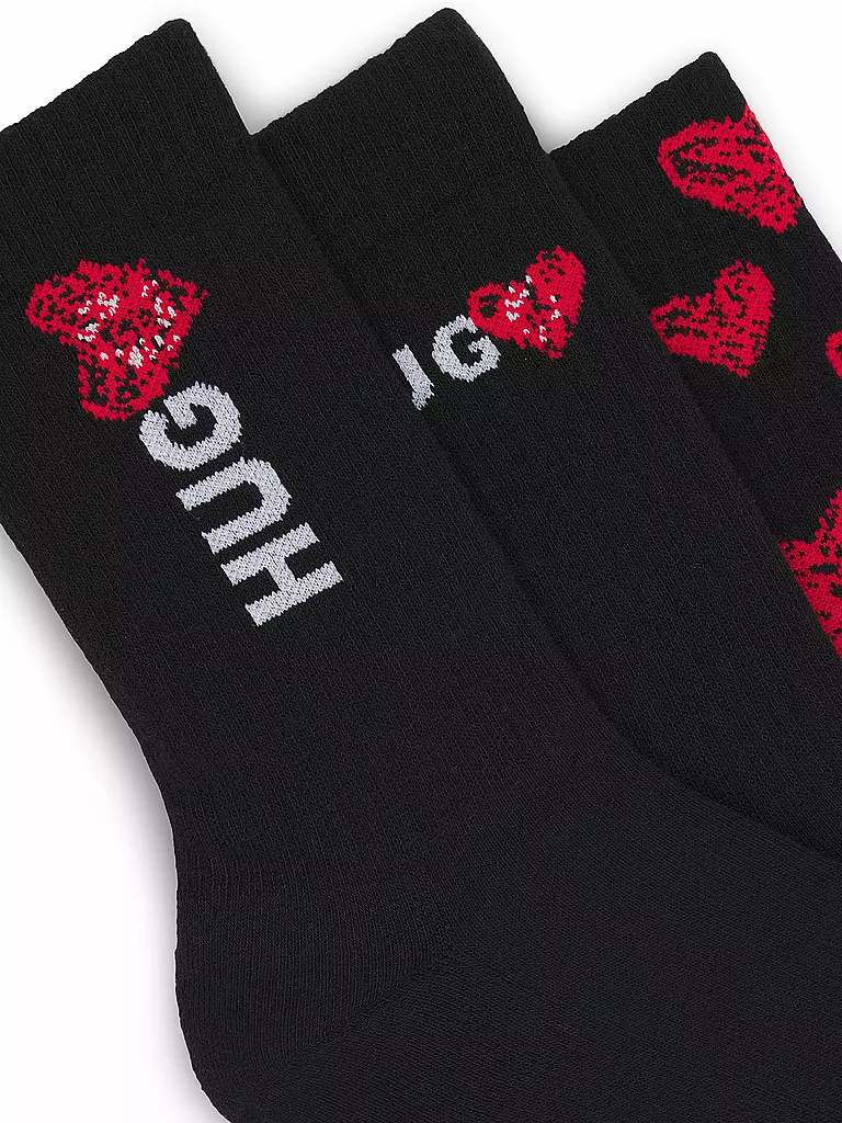 HUGO | Socken 3er Pkg. black | schwarz