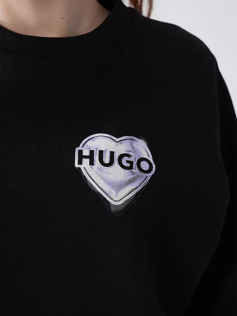 HUGO | Sweater DARACE | schwarz