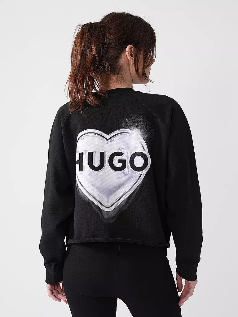 HUGO | Sweater DARACE | schwarz