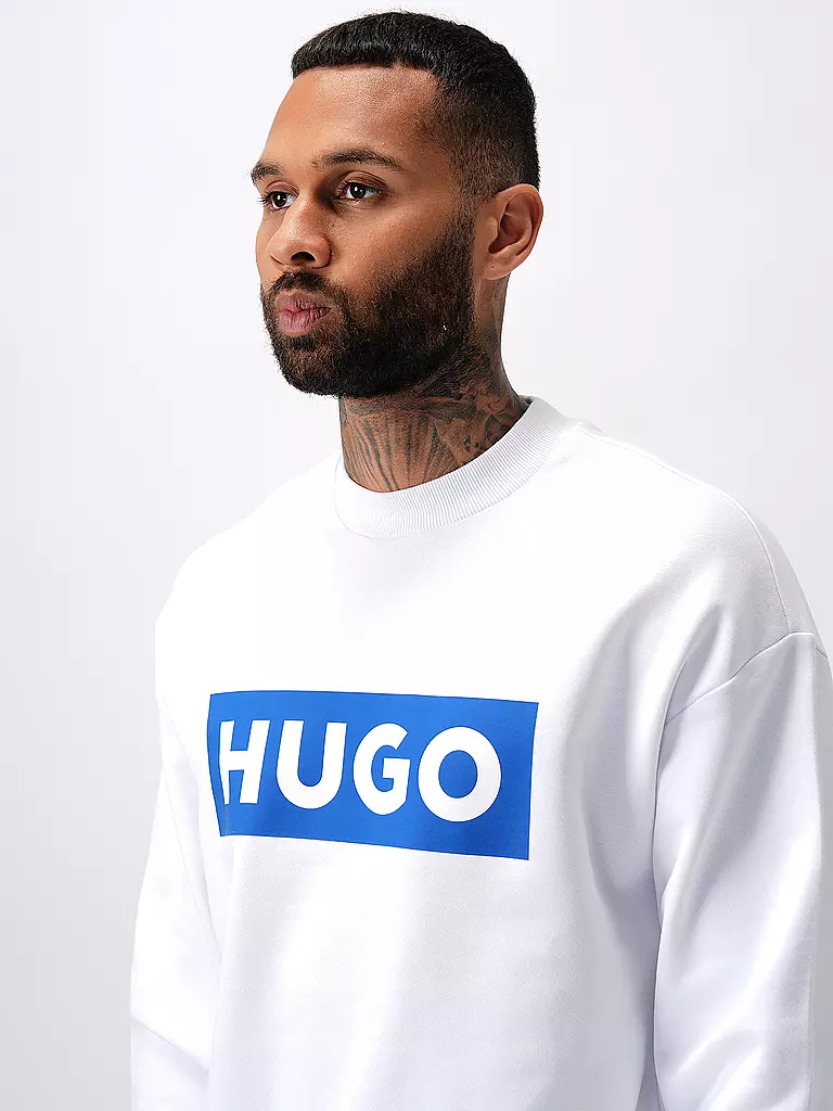 HUGO | Sweater NIERO | weiss