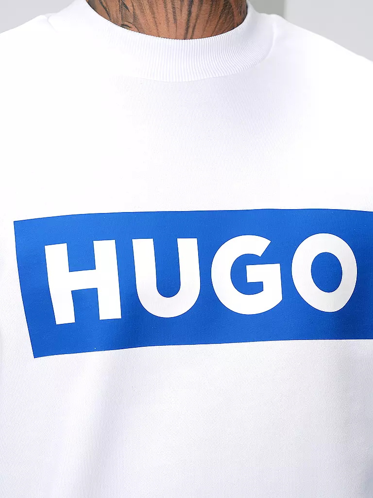 HUGO | Sweater NIERO | weiss