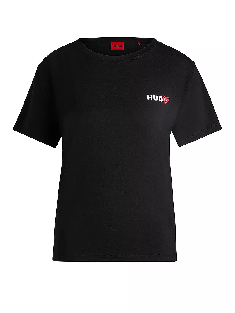 HUGO | T-Shirt NIKKA | schwarz