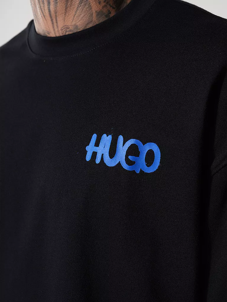 HUGO | T-Shirt NIMAYLITI | blau