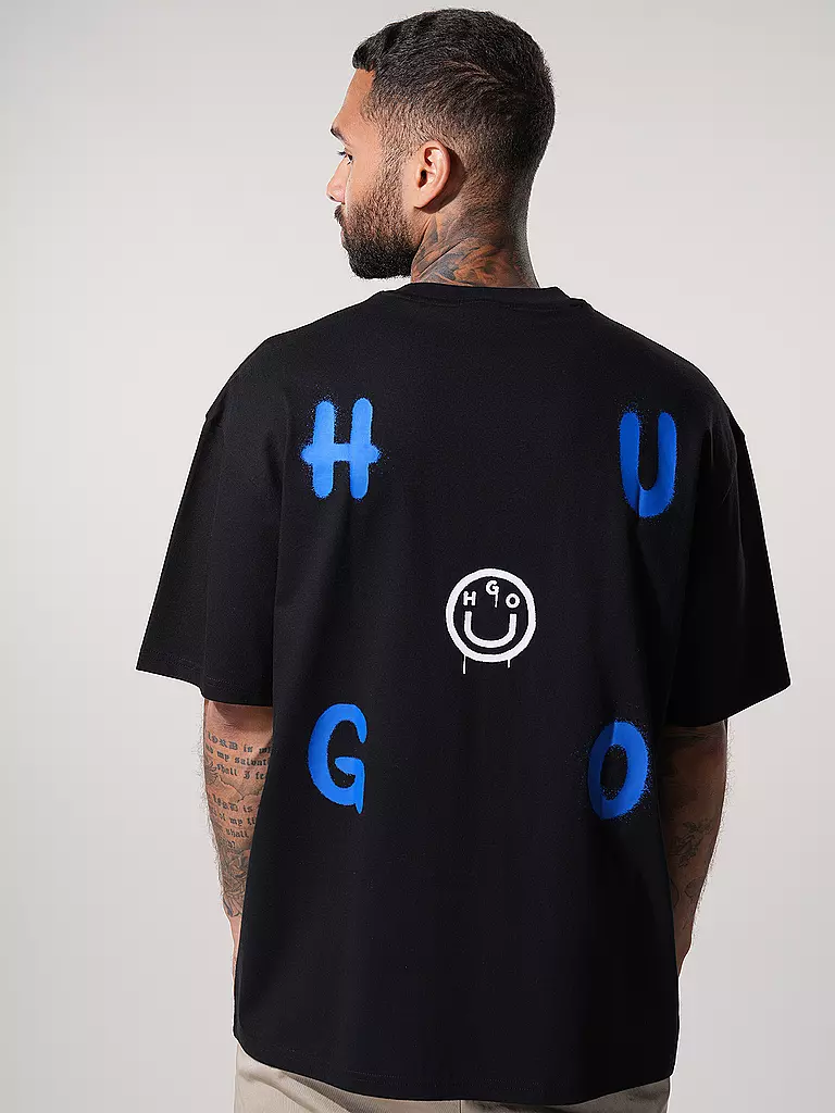 HUGO | T-Shirt NIMAYLITI | blau