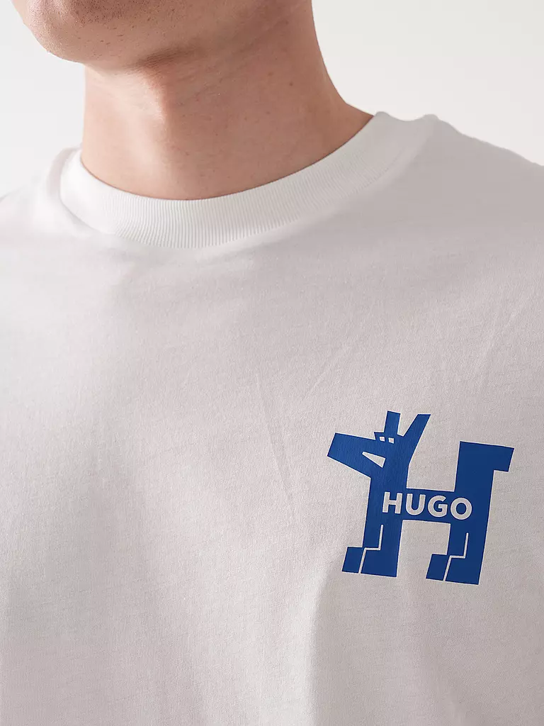 HUGO | T-Shirt NOLADOGG | weiss