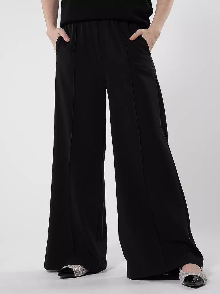 IN WEAR | Hose Wide Leg  KAMIIW | schwarz