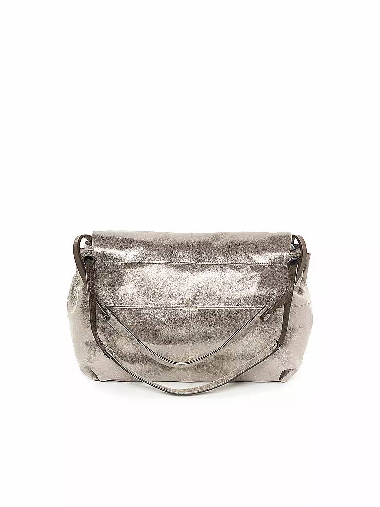 INA KENT | Ledertasche - Umhängetasche EILEEN ED. 1 | silber