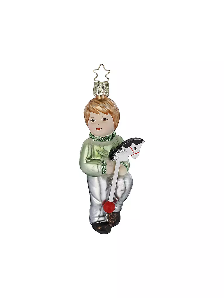 INGE GLAS | Weihnachtsschmuck HOPP HOPP HOPP 12cm Bunt | bunt