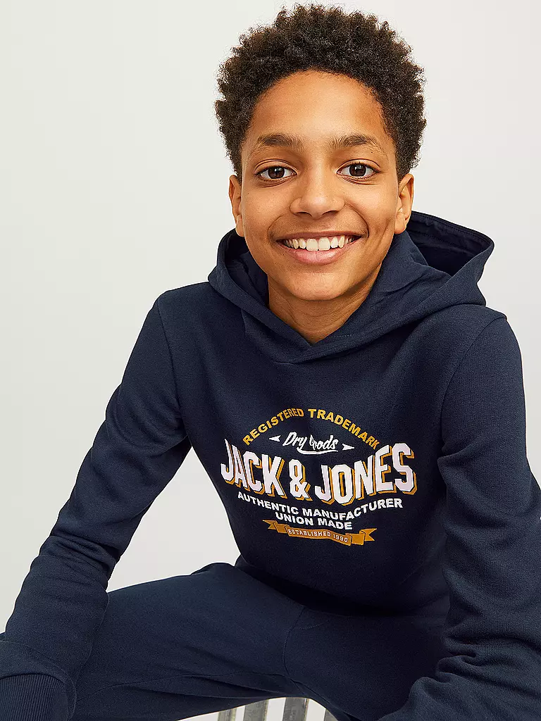 JACK & JONES | Jungen Kapuzensweater - Hoodie JJELOGO | rot