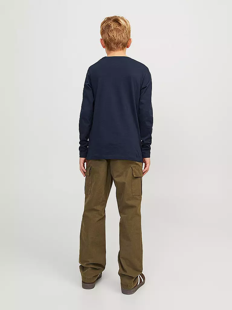 JACK & JONES | Jungen Langarmshirt  JJELOGO | olive