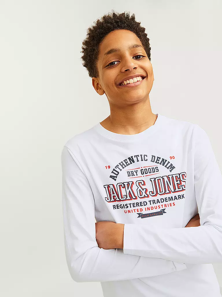 JACK & JONES | Jungen Langarmshirt  JJELOGO | dunkelblau