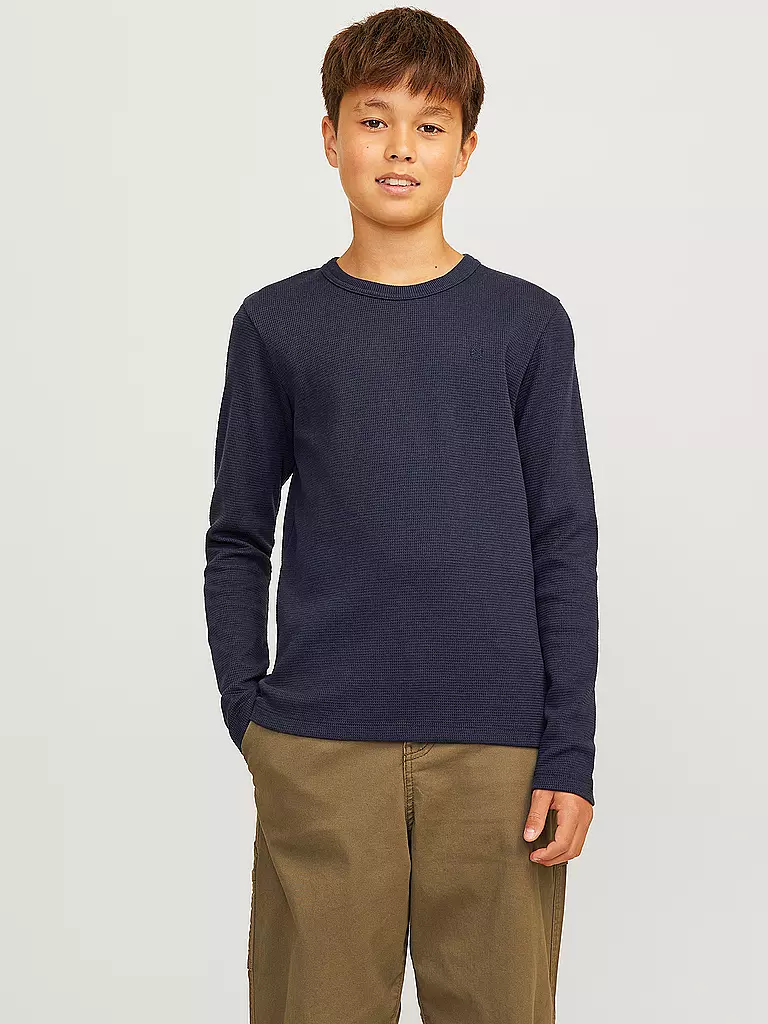 JACK & JONES | Jungen Langarmshirt JPRBLUHARRY | grau