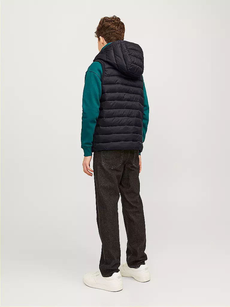 JACK & JONES | Jungen Steppgilet JJESPRINT PUFFER | dunkelblau