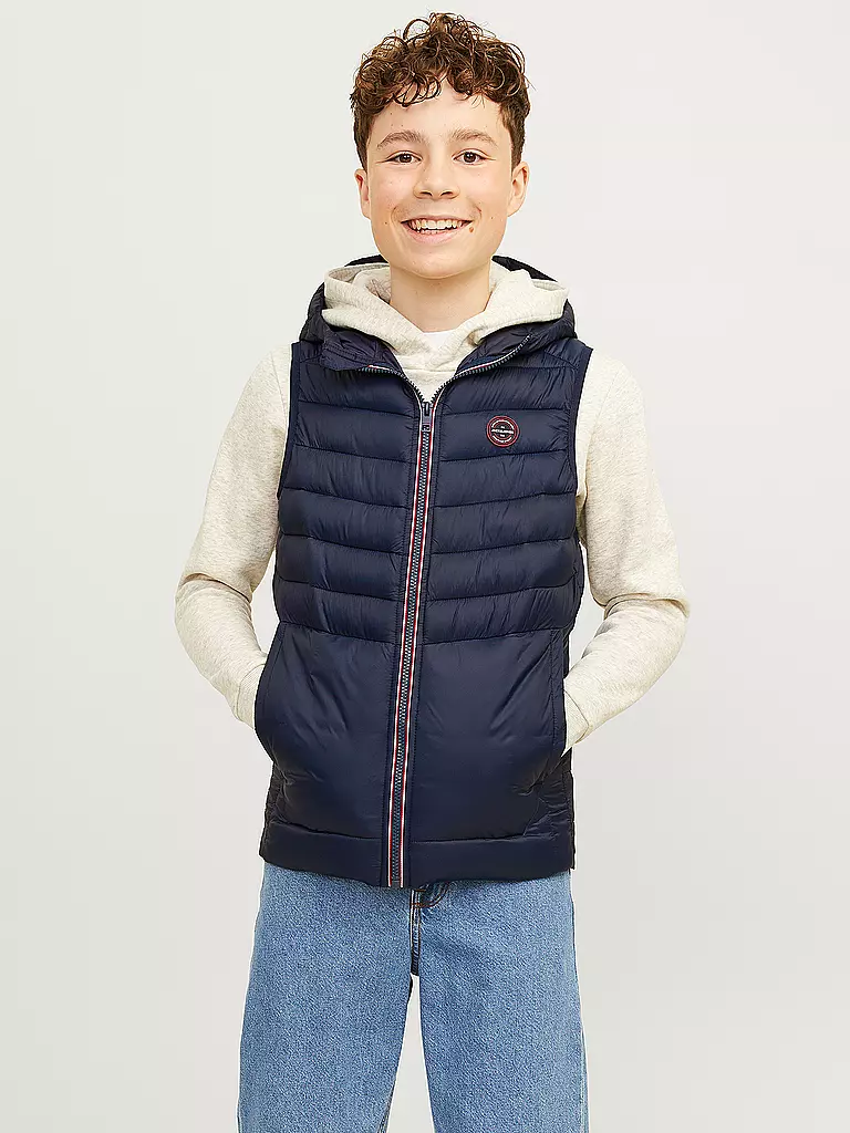 JACK & JONES | Jungen Steppgilet JJESPRINT PUFFER | schwarz