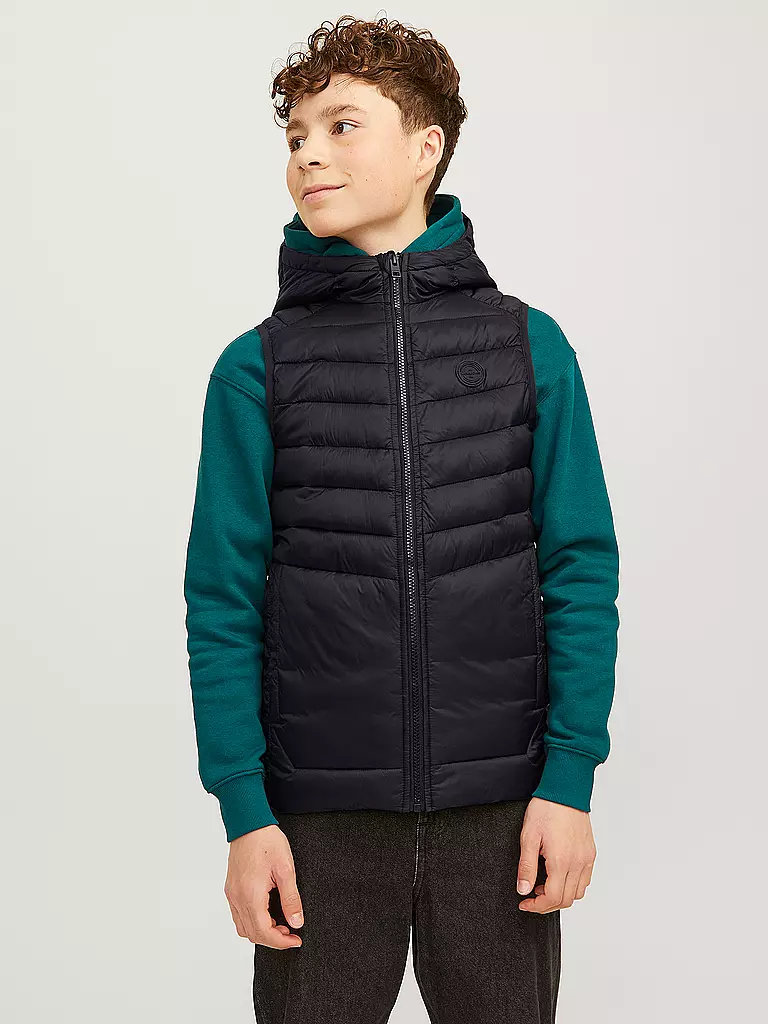 JACK & JONES | Jungen Steppgilet JJESPRINT PUFFER | dunkelblau