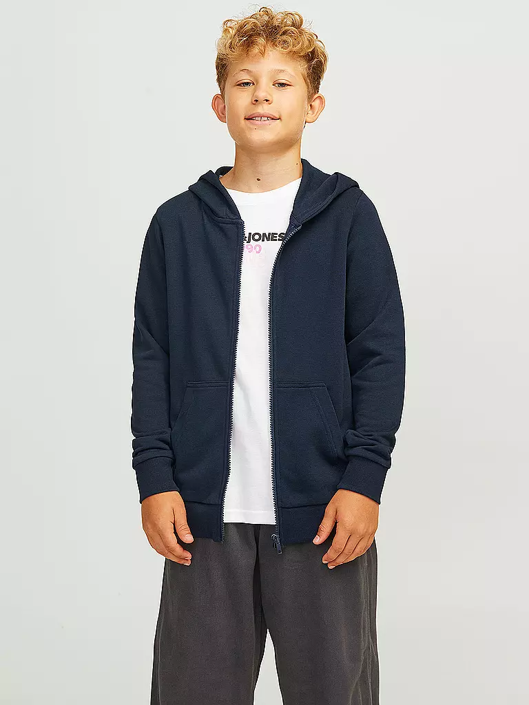 JACK & JONES | Jungen Sweatjacke JJEBRADLEY | dunkelblau