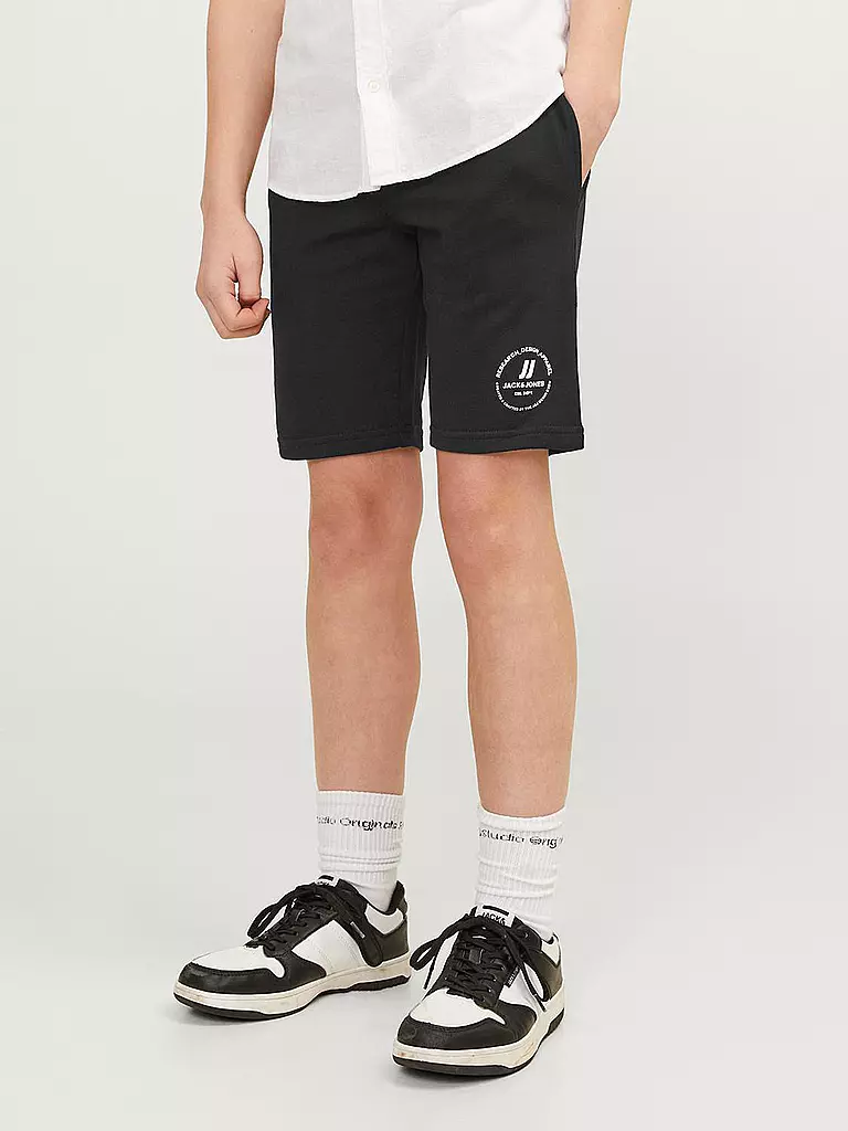 JACK & JONES | Jungen Sweatshorts JPSTSWIFT | schwarz