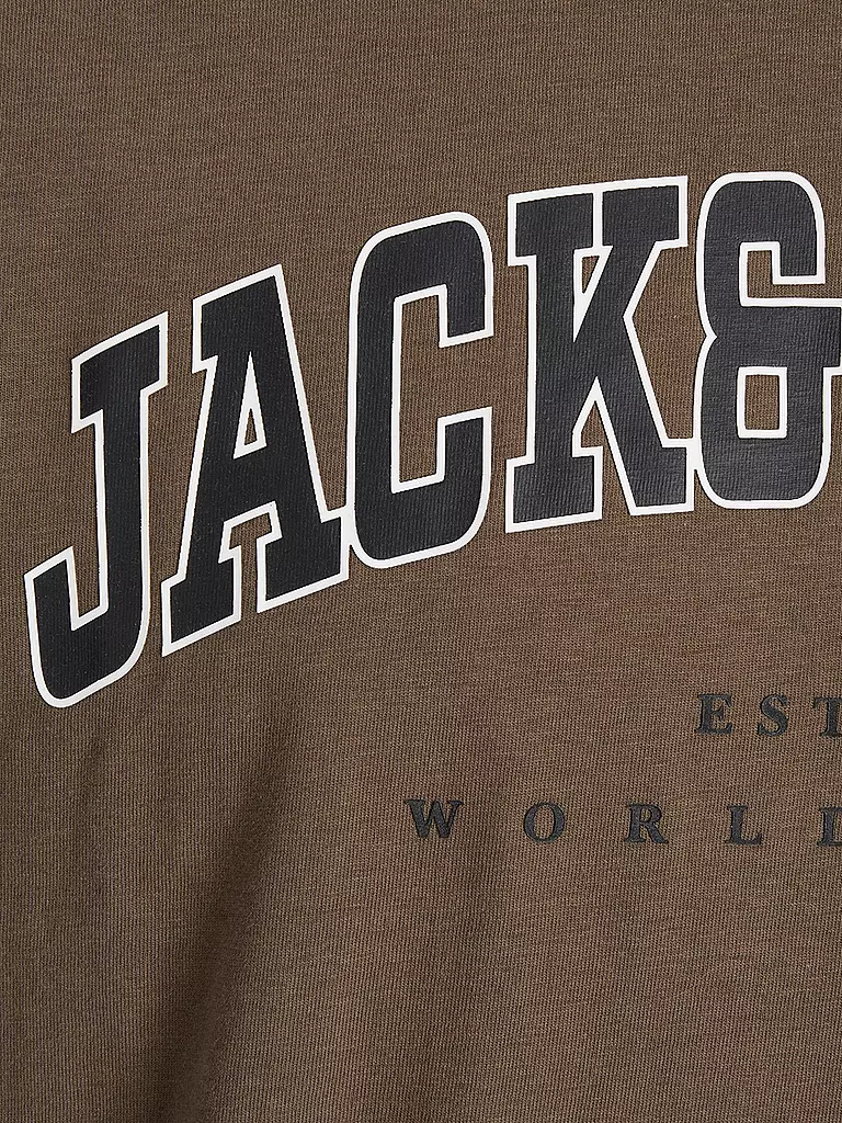 JACK & JONES | Jungen T-Shirt  JJECALEB VARSITY TEE | schwarz