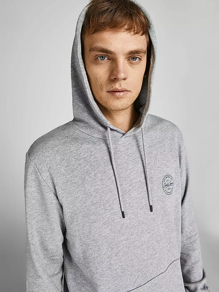 JACK & JONES | Kapuzensweater - Hoodie JJESHARK | grau