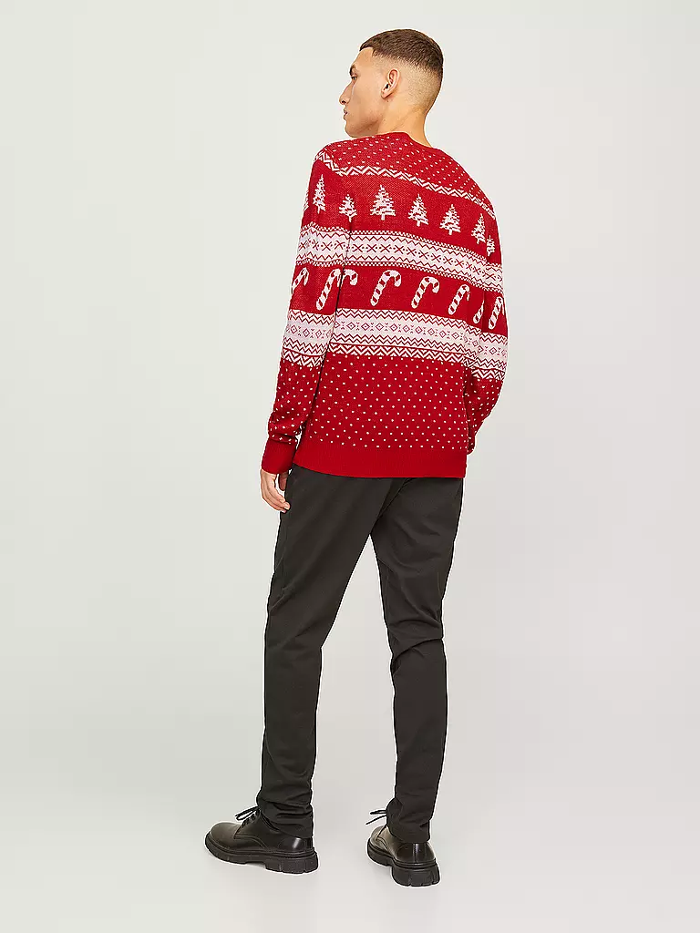 JACK & JONES | Pullover JJXMAS GABRIEL | dunkelgrün