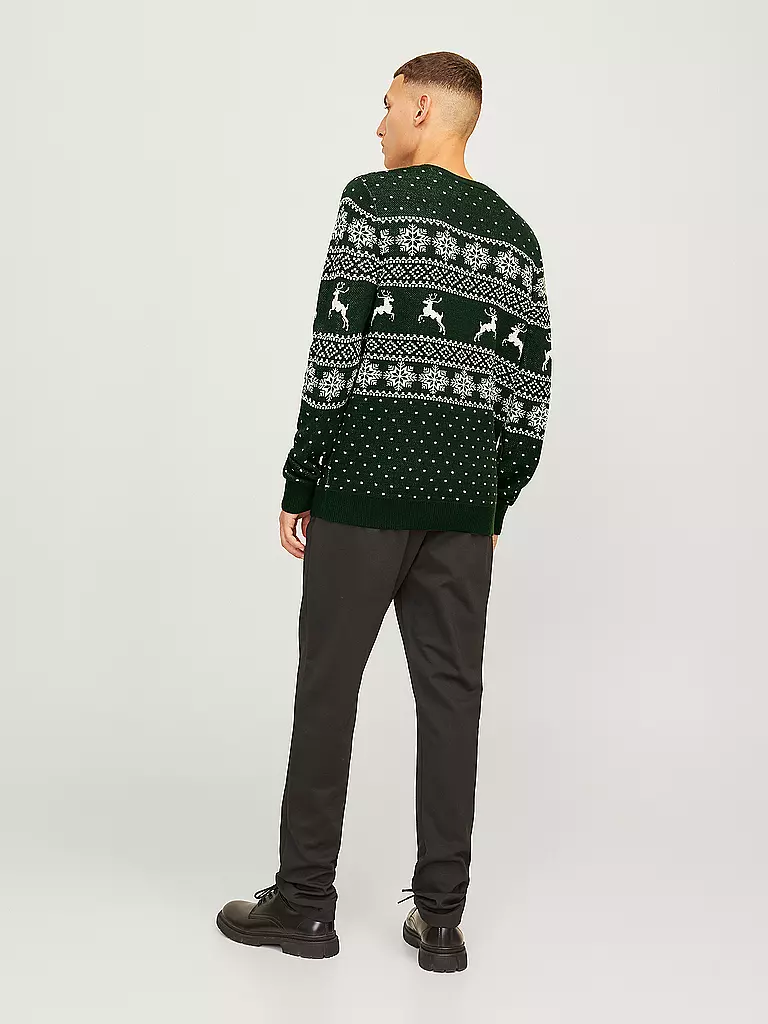 JACK & JONES | Pullover JJXMAS GABRIEL | dunkelrot