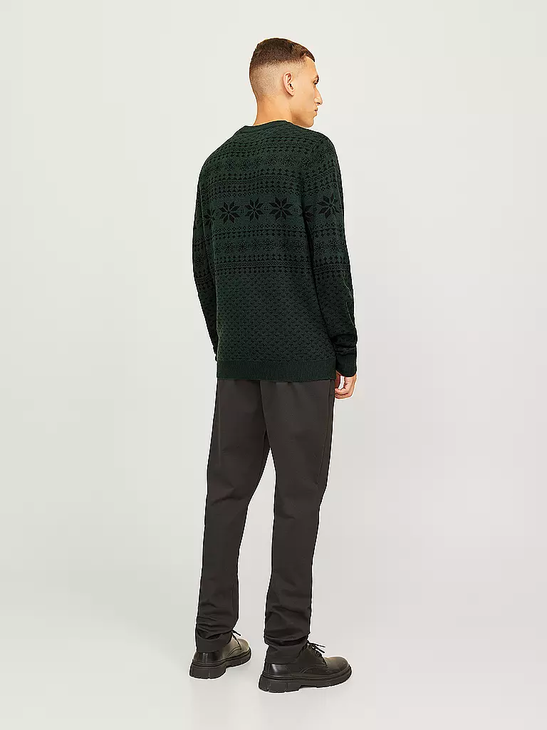 JACK & JONES | Pullover JJXMAS GABRIEL | dunkelgrün