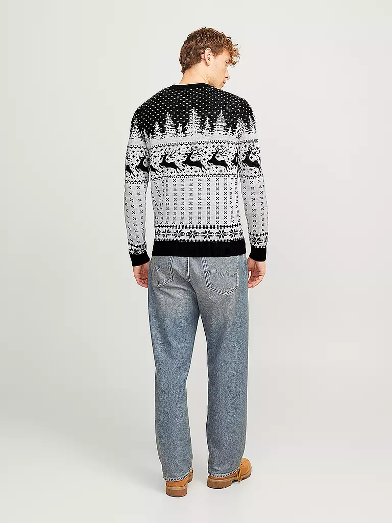 JACK & JONES | Pullover JJXMAS GABRIEL | dunkelrot