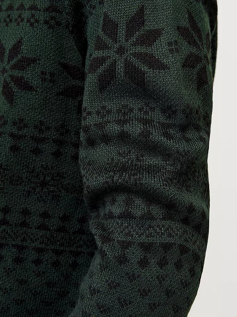 JACK & JONES | Pullover JJXMAS GABRIEL | dunkelgrün