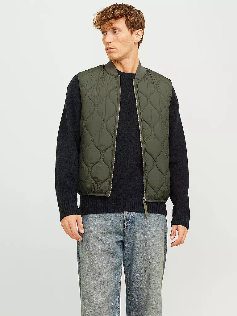 JACK & JONES | Steppgilet JJKODA | olive