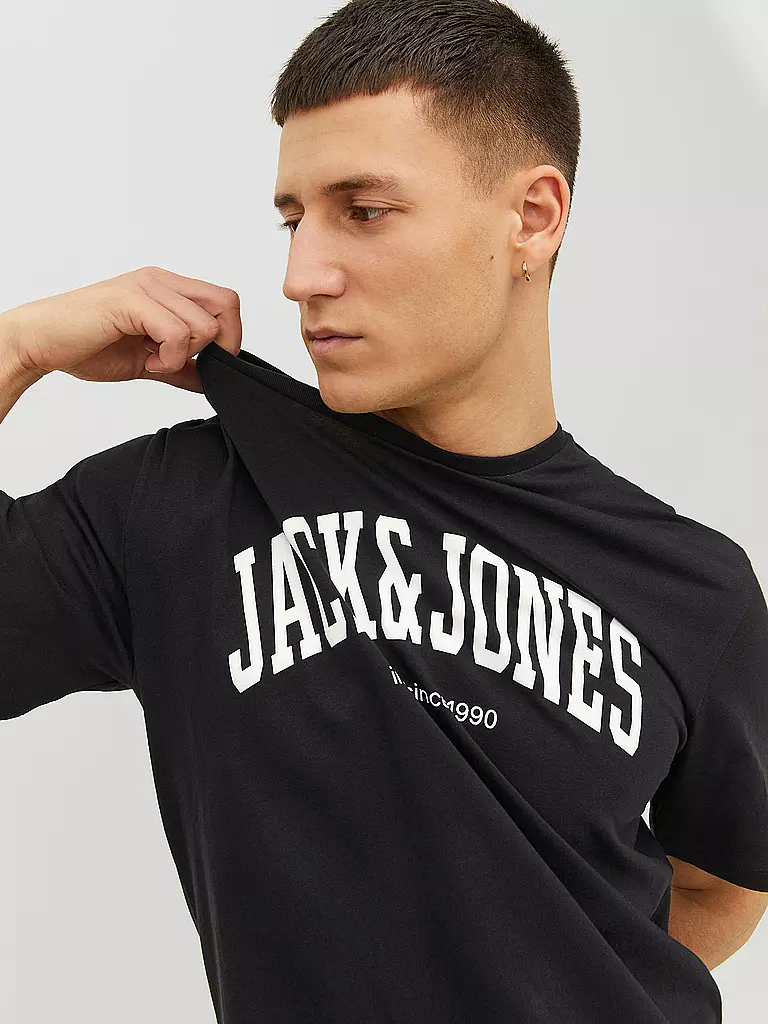 JACK & JONES | T-Shirt  JJEJOSH | dunkelgrün