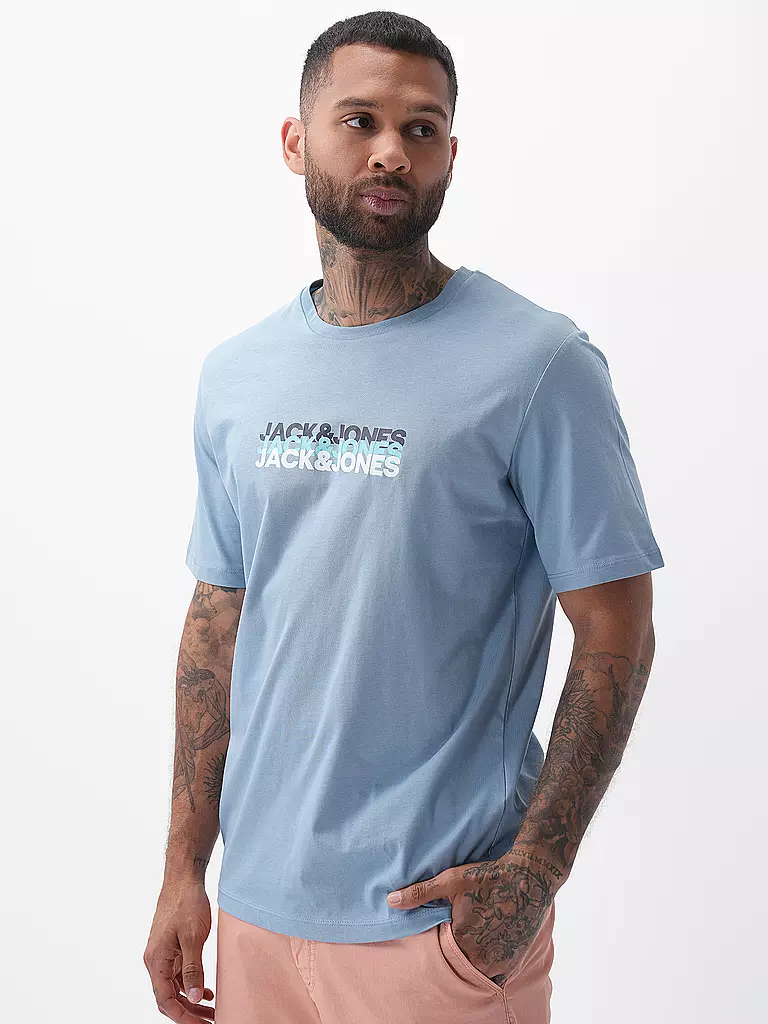 JACK & JONES | T-Shirt JJCYBER | rosa