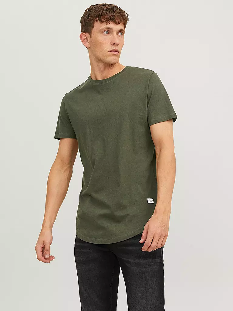 JACK & JONES | T-Shirt JJENOA | schwarz