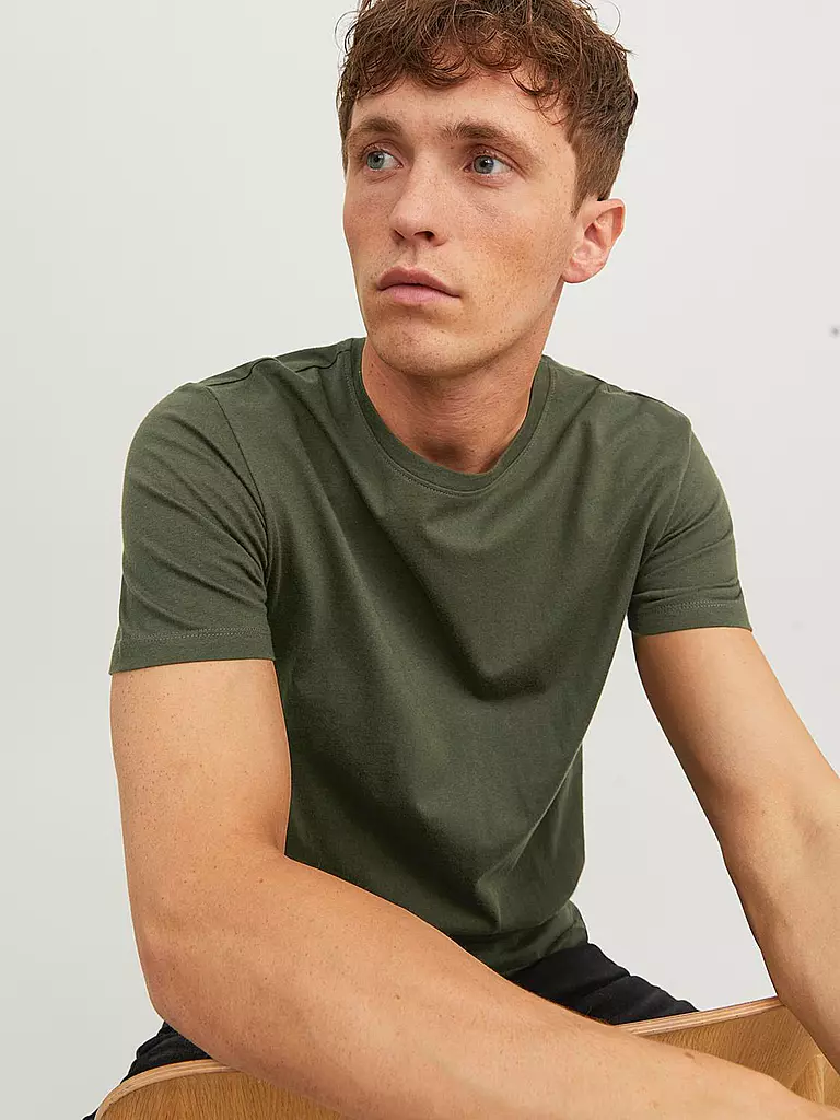 JACK & JONES | T-Shirt JJENOA | schwarz