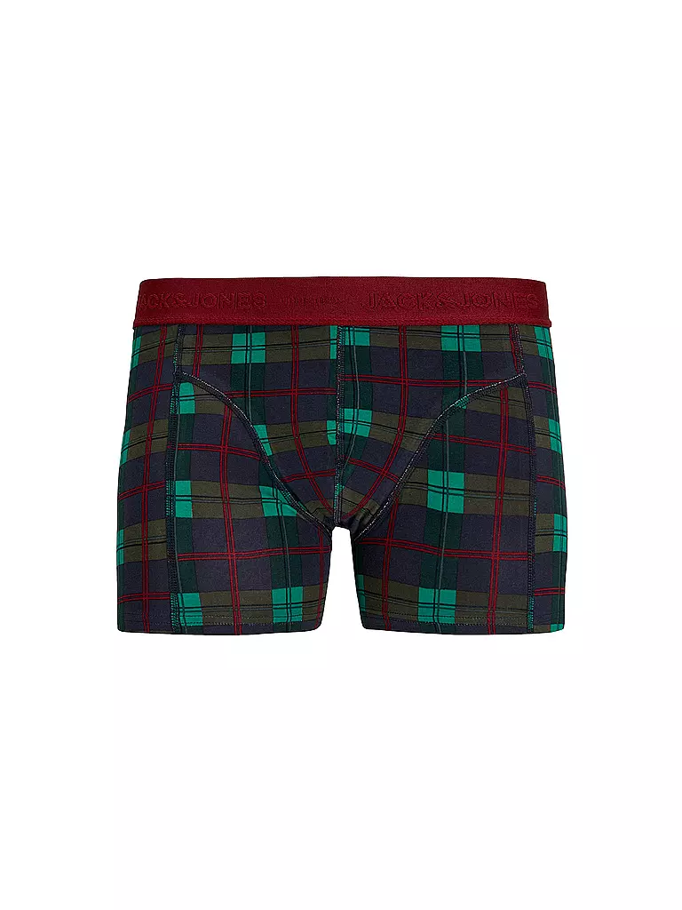 JACK & JONES | Boxershorts JACXMAS 3er Pkg. scarab/rhubarb inkwell | dunkelrot