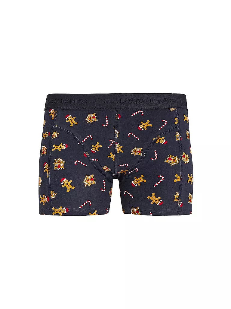 JACK & JONES | Boxershorts JACXMAS 3er Pkg. scarab/rhubarb inkwell | dunkelrot