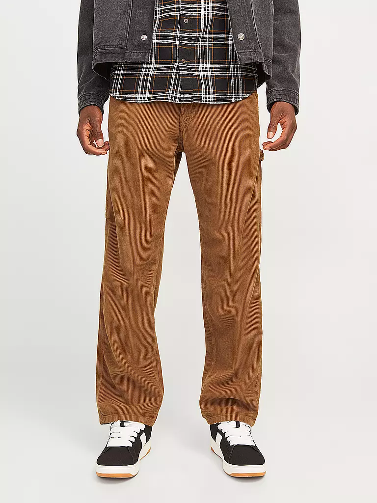 JACK & JONES | Cordhose Flared Fit JJSTEDDIE | braun