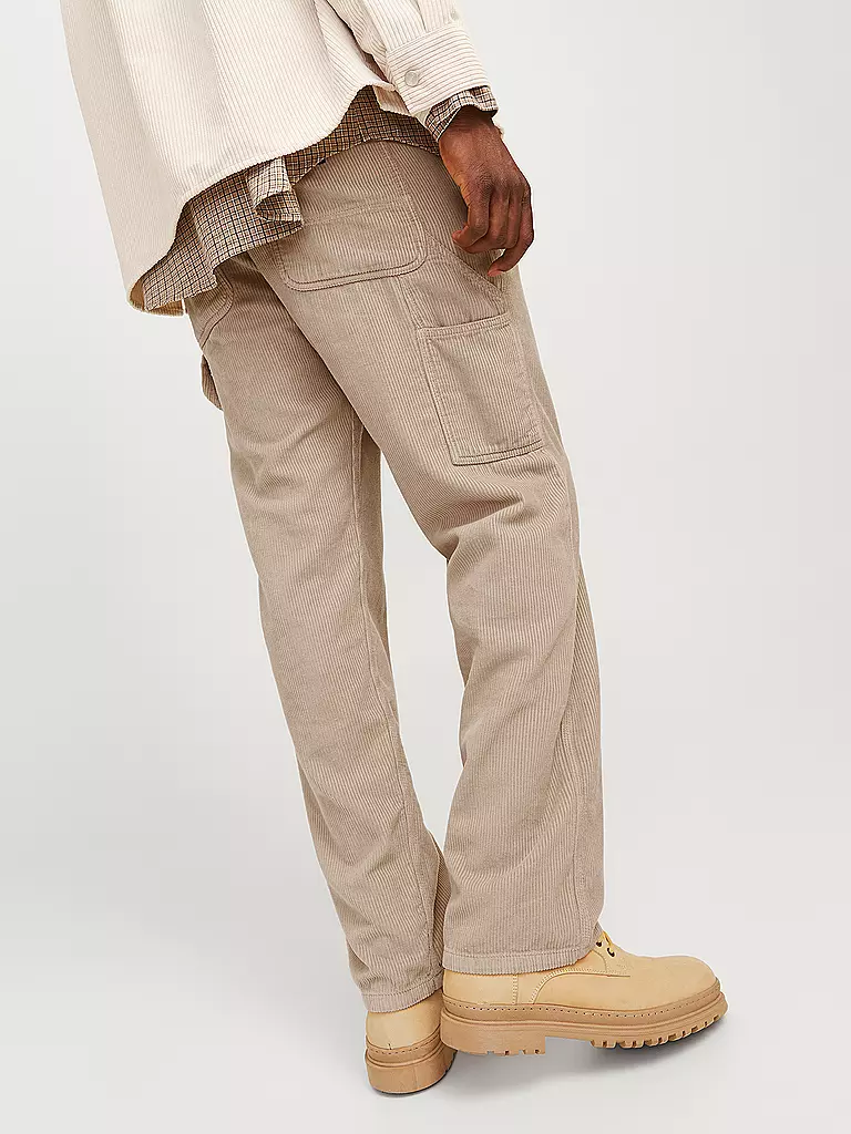 JACK & JONES | Cordhose Flared Fit JJSTEDDIE | beige