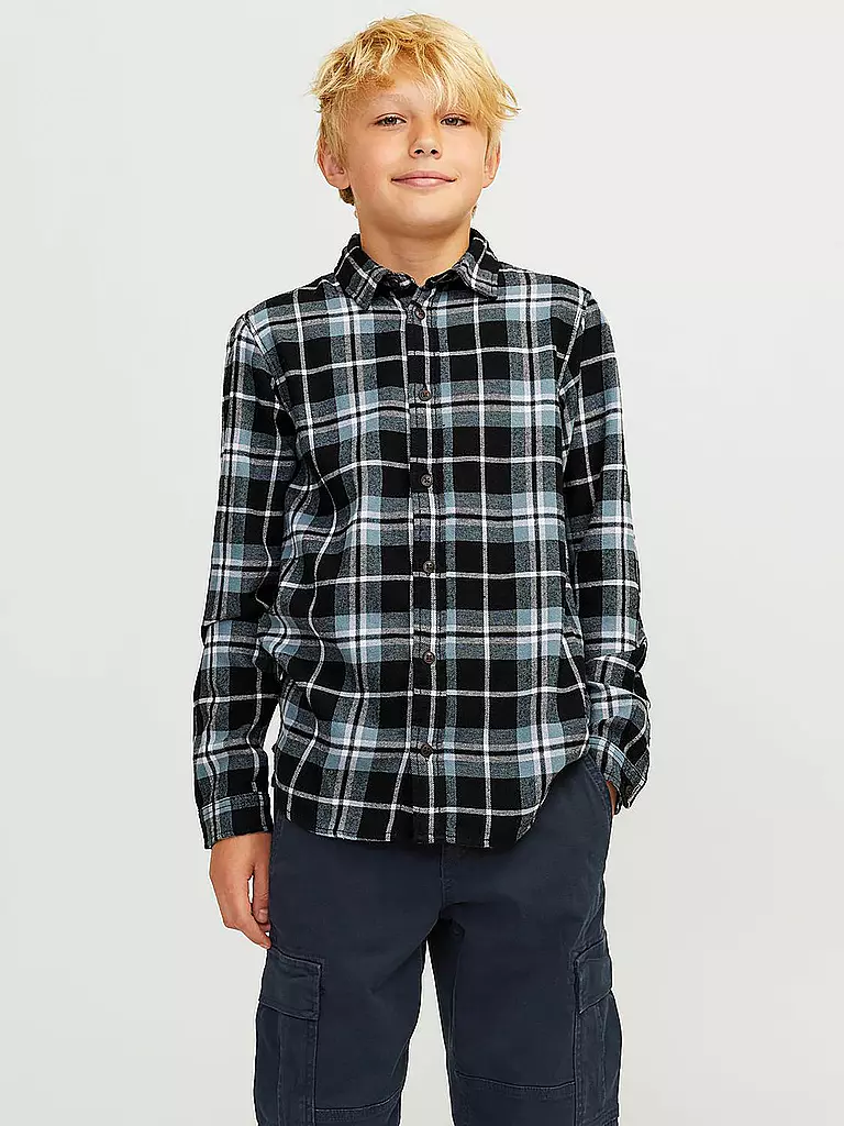 JACK & JONES | Flannelhemd JJJOSHUA  | blau