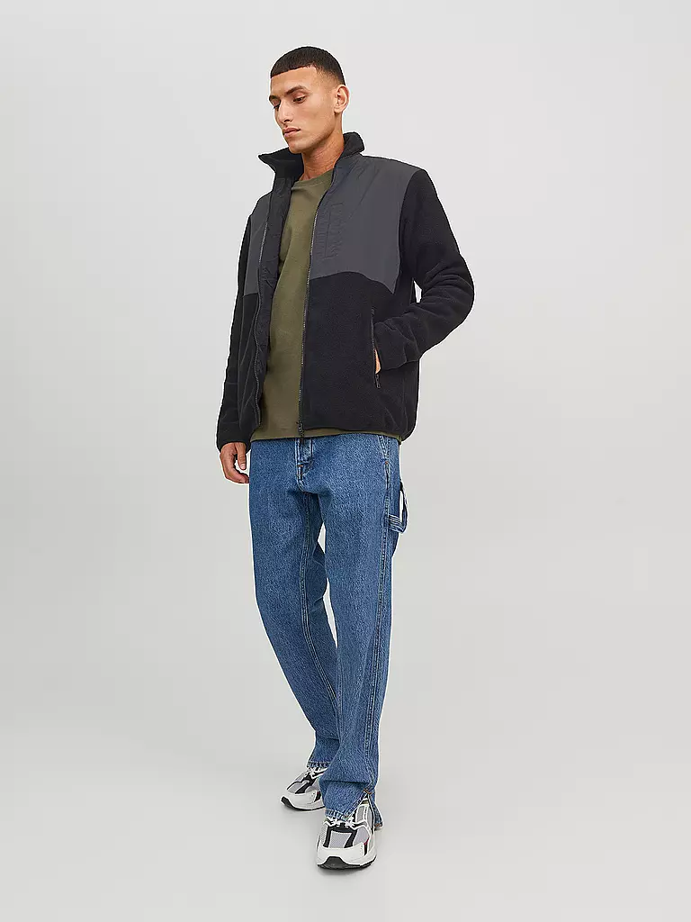 JACK & JONES | Fleecejacke JJMARVIN | schwarz