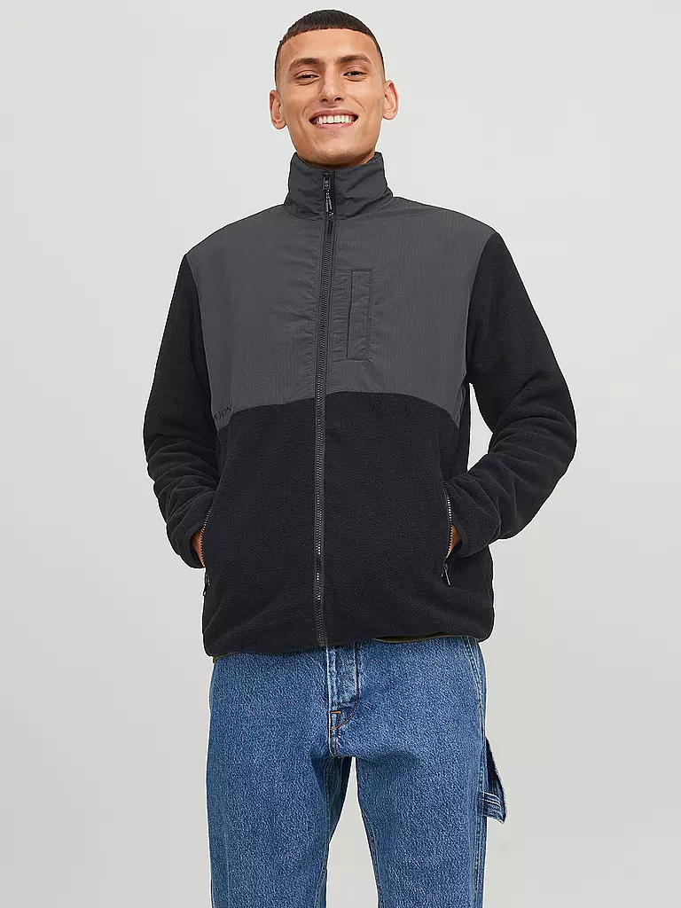 JACK & JONES | Fleecejacke JJMARVIN | schwarz