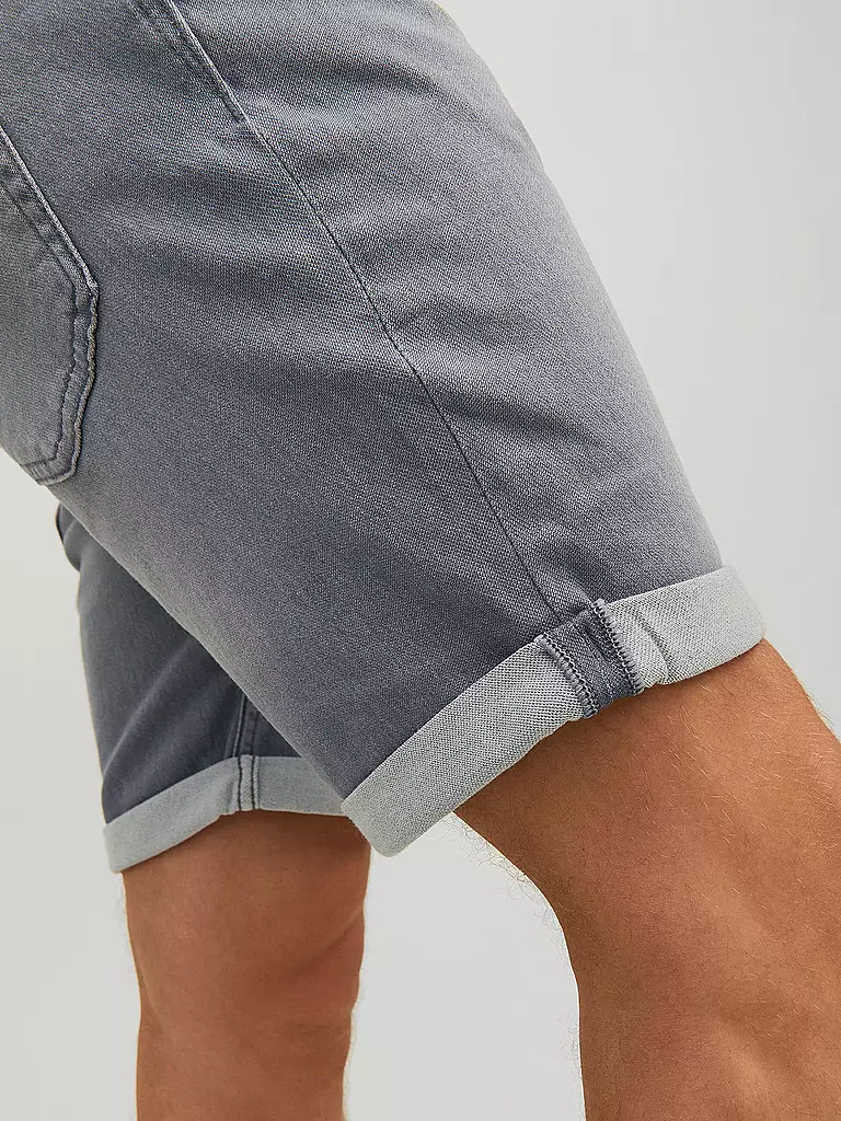 JACK & JONES | Jeans Shorts JJRICK JJICON | hellgrau