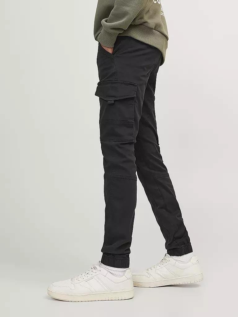 JACK & JONES | Jungen Cargohose " JJIPAUL " | schwarz